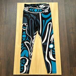 NoMiNoU Wolf Teal Full Length Leggings